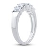 Thumbnail Image 2 of Diamond Anniversary Ring 1-7/8 ct tw Emerald 14K White Gold