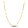 Thumbnail Image 1 of Men's Solid Figaro Chain Necklace 14K Yellow Gold 24" 7.0mm