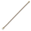 Thumbnail Image 2 of The New Fashioned Men's Bourbon-Colored & White Diamond Bracelet 2-1/2 ct tw Round 10K Yellow Gold 8.5”