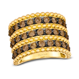 Le Vian Dolce D'Oro Chocolate Diamond Ring 2-1/5 ct tw 14K Honey Gold