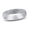 Thumbnail Image 1 of Men's Scroll Wedding Band 14K White Gold 5mm