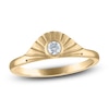Thumbnail Image 1 of Diamond Bezel-Set Sunrise Ring 1/10 ct tw 10K Yellow Gold
