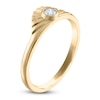 Thumbnail Image 2 of Diamond Bezel-Set Sunrise Ring 1/10 ct tw 10K Yellow Gold