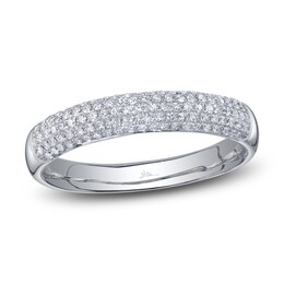 Shy Creation Diamond-Lined Band 1/4 ct tw 14K White Gold SC22009292V2