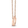 Thumbnail Image 2 of Shy Creation Diamond Overlapping Circles Necklace 1/20 ct tw 14K Rose Gold 18" SC55009639