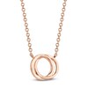 Thumbnail Image 3 of Shy Creation Diamond Overlapping Circles Necklace 1/20 ct tw 14K Rose Gold 18" SC55009639