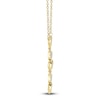 Thumbnail Image 2 of Shy Creation Diamond Circle & Heart Drop Necklace 1/20 ct tw 14K Yellow Gold SC55027113