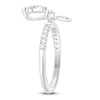 Thumbnail Image 2 of Pear-Shaped Lab-Grown Diamond Bow Ring 1-1/4 ct tw 14K White Gold
