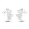 Thumbnail Image 2 of Pear, Baguette & Round-Cut Lab-Grown Diamond Bow Stud Earrings 2 ct tw 14K White Gold