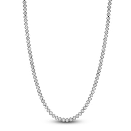 Blue Nile X Jared Diamond Tennis Necklace 10 ct tw 14K White Gold 18"