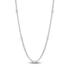 Thumbnail Image 1 of Blue Nile X Jared Oval & Round-Cut Diamond Tennis Necklace 6 ct tw 14K Two-Tone Gold 18"