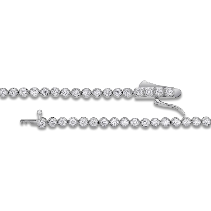 Main Image 3 of Blue Nile X Jared Oval & Round-Cut Diamond Tennis Necklace 6 ct tw 14K Two-Tone Gold 18"