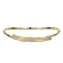 Matinee by A Link Diamond Flex Necklace 3-5/8 ct tw 18K Yellow Gold 16"