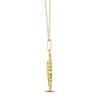 Thumbnail Image 3 of Hawthorn Birth Flower Diamond Necklace 1/4 ct tw 10K Yellow Gold 18"