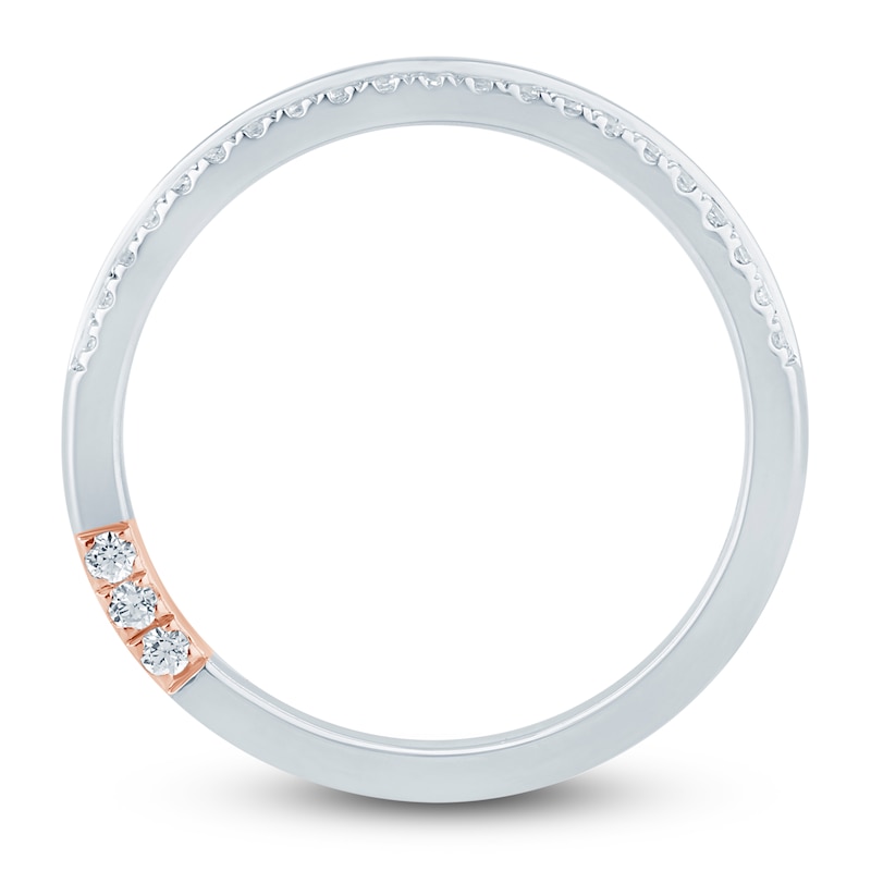 Main Image 4 of Pnina Tornai Diamond Two-Row Curved Wedding Band 1/3 ct tw 14K White Gold