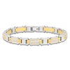 Thumbnail Image 1 of Men's Diamond Link Bracelet 1/2 ct tw Stainless Steel & Yellow Ion Plating 8.25"