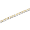 Thumbnail Image 2 of Men's Diamond Link Bracelet 1/2 ct tw Stainless Steel & Yellow Ion Plating 8.25"