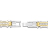 Thumbnail Image 3 of Men's Diamond Link Bracelet 1/2 ct tw Stainless Steel & Yellow Ion Plating 8.25"