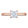 Thumbnail Image 3 of Princess-Cut Lab-Grown Diamond Solitaire Plus Engagement Ring 7/8 ct tw 18K Rose Gold (VS2/F)