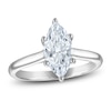 Thumbnail Image 1 of Marquise-Cut Lab-Grown Diamond Solitaire Plus Engagement Ring 1-5/8 ct tw Platinum (VS2/F)
