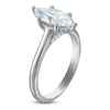 Thumbnail Image 2 of Marquise-Cut Lab-Grown Diamond Solitaire Plus Engagement Ring 1-5/8 ct tw Platinum (VS2/F)