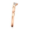 Thumbnail Image 3 of J'Lure Lab-Created Diamond Scalloped Wedding Band 1/8 ct tw 18K Rose Gold