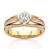 Thumbnail Image 1 of J'Lure Lab-Grown Diamond Octagon Step-Cut Engagement Ring 1-3/8 ct tw 18K Yellow Gold