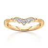 Thumbnail Image 1 of J'Lure Lab-Created Diamond Scalloped Wedding Band 1/6 ct tw 18K Yellow Gold