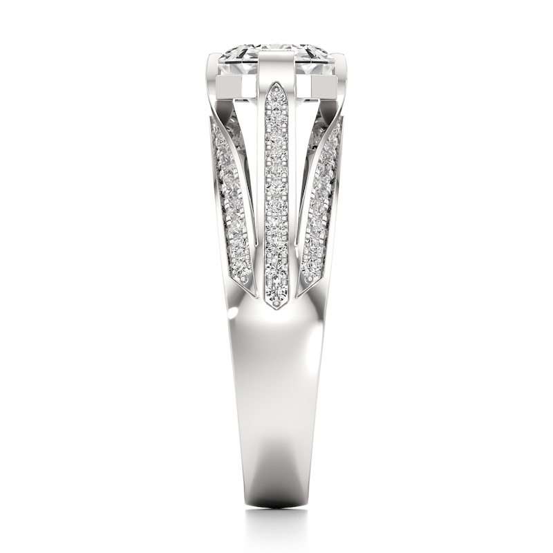 Main Image 3 of J'Lure Lab-Grown Diamond Imperial-Emerald Step-Cut Engagement Ring 2-3/8 ct tw 18K White Gold