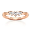Thumbnail Image 1 of J'Lure Lab-Grown Diamond Scalloped Wedding Band 1/5 ct tw 18K Rose Gold