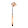 Thumbnail Image 3 of J'Lure Square-Emerald Step-Cut Lab-Grown Diamond Contour Wedding Band 3/8 ct tw 18K Rose Gold