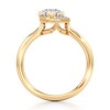 Thumbnail Image 2 of J'Lure Octagon Brilliant-Cut Lab-Grown Diamond Half-Halo Engagement Ring 1 ct tw 18K Yellow Gold