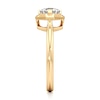 Thumbnail Image 3 of J'Lure Octagon Brilliant-Cut Lab-Grown Diamond Half-Halo Engagement Ring 1 ct tw 18K Yellow Gold