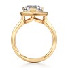 Thumbnail Image 2 of J'Lure Heart Brilliant-Cut Lab-Grown Diamond Half-Halo Engagement Ring 2 ct tw 18K Yellow Gold