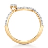 Thumbnail Image 2 of J'Lure Oval Step-Cut Lab-Grown Diamond Contour Wedding Band 1/2 ct tw 18K Yellow Gold