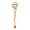 Thumbnail Image 3 of J'Lure Hexagon Brilliant-Cut Lab-Grown Diamond Bypass Engagement Ring 1-3/8 ct tw 18K Yellow Gold