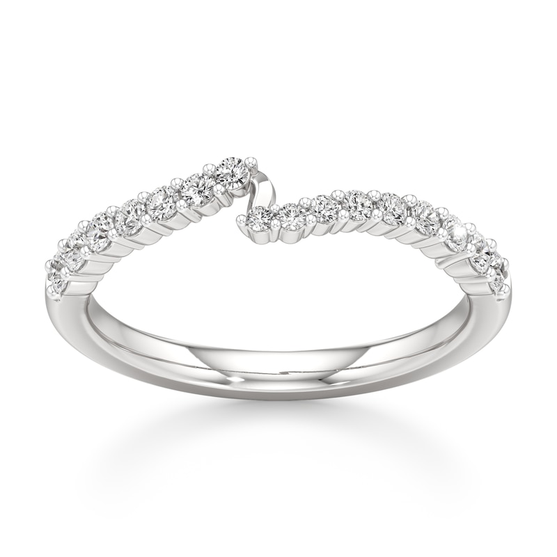 Main Image 1 of J'Lure Lab-Grown Diamond Contour Wedding Band 1/3 ct tw 18K White Gold