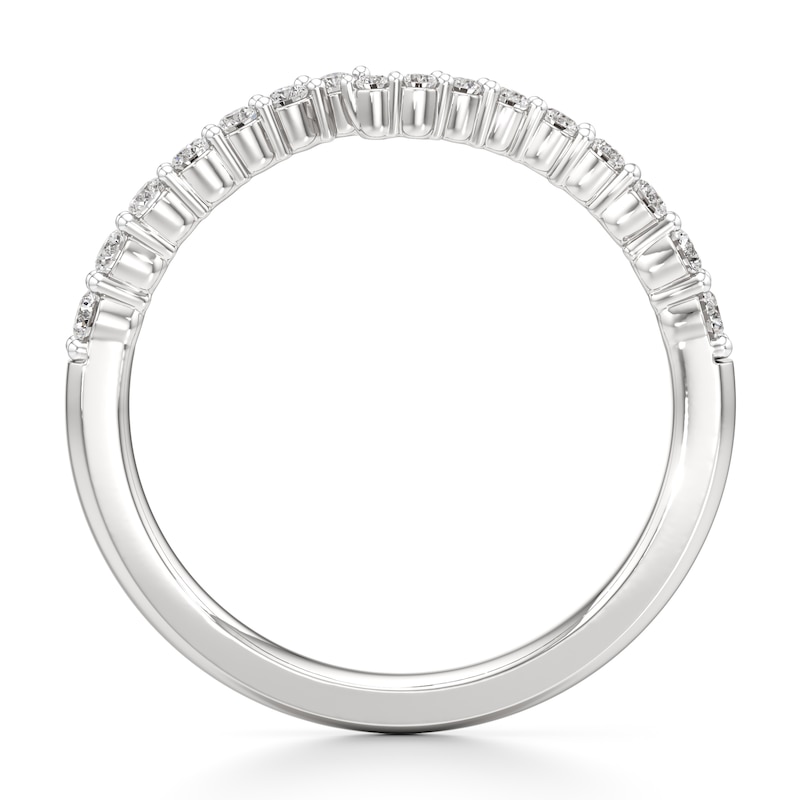 Main Image 2 of J'Lure Lab-Grown Diamond Contour Wedding Band 1/3 ct tw 18K White Gold