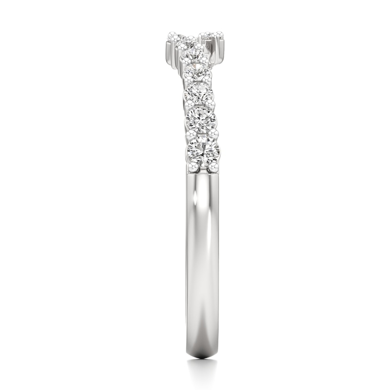 Main Image 3 of J'Lure Lab-Grown Diamond Contour Wedding Band 1/3 ct tw 18K White Gold