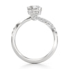 Thumbnail Image 2 of J'Lure Octagon Step-Cut Lab-Grown Diamond Bypass Engagement Ring 1-1/3 ct tw 18K White Gold