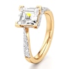 Thumbnail Image 4 of J'Lure Carre Step-Cut Lab-Created Diamond Bypass Engagement Ring 2-1/2 ct tw 18K Yellow Gold