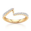 Thumbnail Image 1 of J'Lure Lab-Created Diamond Contour Wedding Band 3/8 ct tw 18K Yellow Gold
