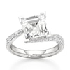 Thumbnail Image 1 of J'Lure Carre Step-Cut Lab-Grown Diamond Bypass Engagement Ring 3-1/2 ct tw 18K White Gold