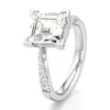 Thumbnail Image 4 of J'Lure Carre Step-Cut Lab-Grown Diamond Bypass Engagement Ring 3-1/2 ct tw 18K White Gold