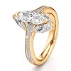 Thumbnail Image 4 of J'Lure Moval Old-Cut Lab-Grown Diamond Engagement Ring 2-1/4 ct tw 18K Yellow Gold