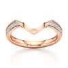 Thumbnail Image 1 of J'Lure Lab-Grown Diamond Contour Wedding Band 1/6 ct tw 18K Rose Gold