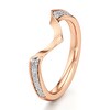 Thumbnail Image 4 of J'Lure Lab-Grown Diamond Contour Wedding Band 1/6 ct tw 18K Rose Gold