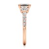 Thumbnail Image 3 of J'Lure Imperial-Emerald Step-Cut Lab-Grown Diamond Engagement Ring 2 ct tw 18K Rose Gold