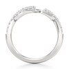 Thumbnail Image 2 of J'Lure Lab-Created Diamond Angled Contour Wedding Band 1/4 ct tw 18K White Gold