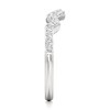 Thumbnail Image 3 of J'Lure Lab-Created Diamond Angled Contour Wedding Band 1/4 ct tw 18K White Gold